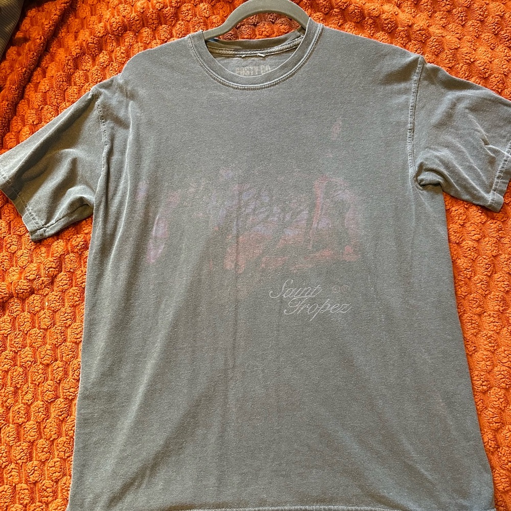 Post Malone Saint Tropez Vintage Wash Tee Merch - Medium